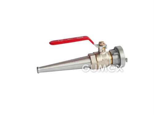 Düse mit Hebel und STORZ-AGRO Bajonett Kupplung Typ D, Loch Ø 5mm, 12bar, Dichtung SBR, Aluminium, 